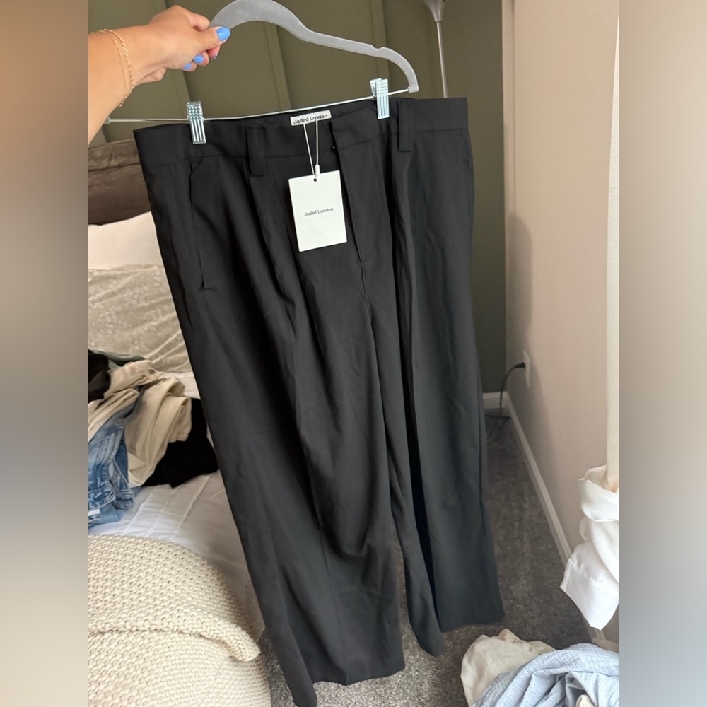 Jaded London Black Men's Trousers